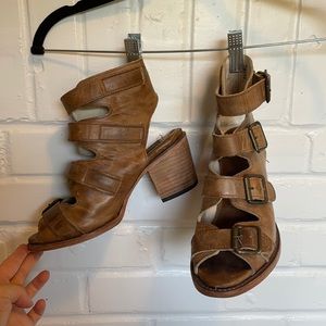 Freebird size 8. Real leather wedge